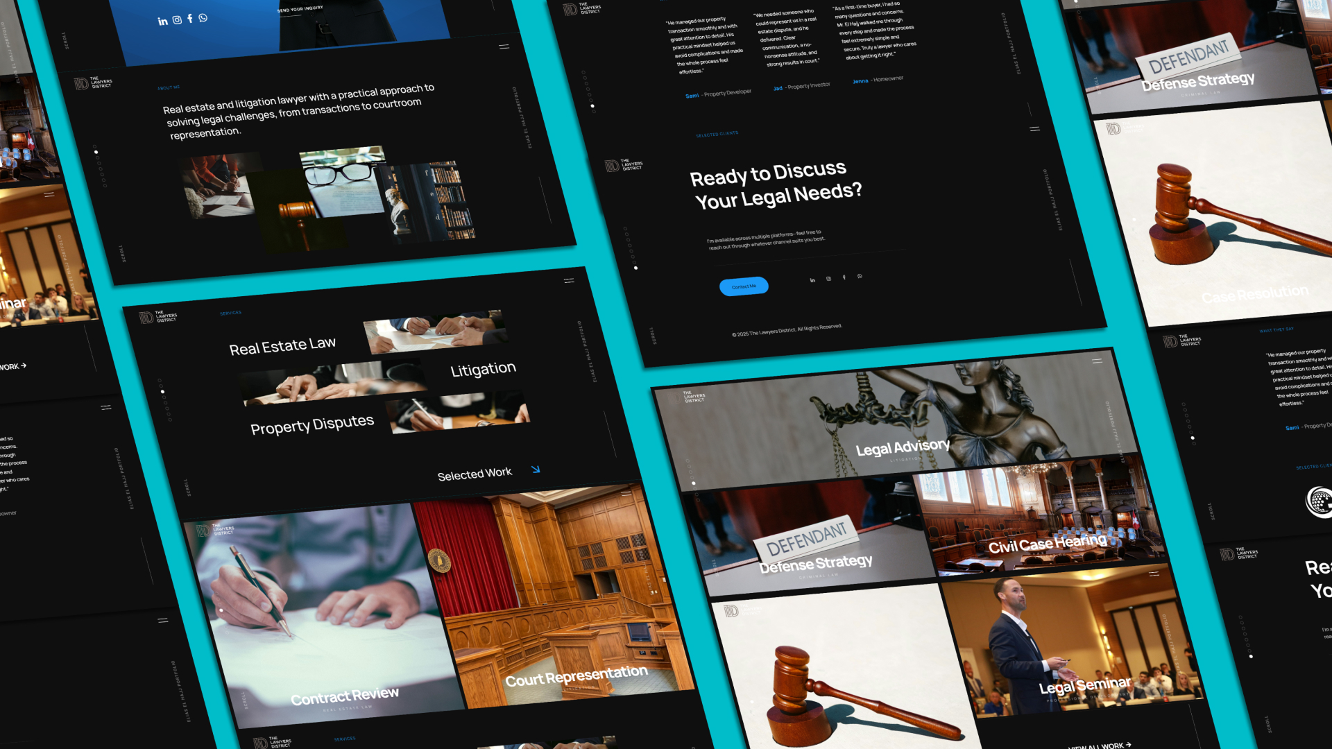 Lawyer District Website Cover